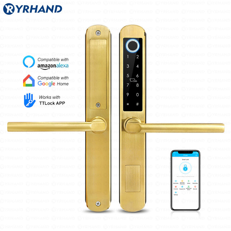 Letter Opener Brass - Cerradura inteligente de vidrio corredizo de