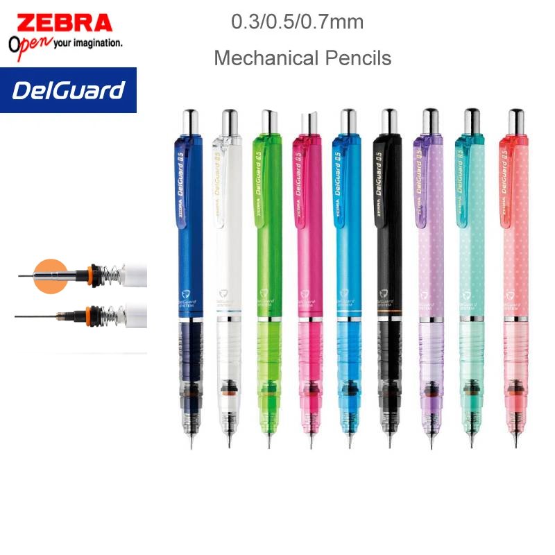 Mechanical Pencil 0.3 - Lápiz mecánico ZEBRA DelGuard, papelería japonesa
