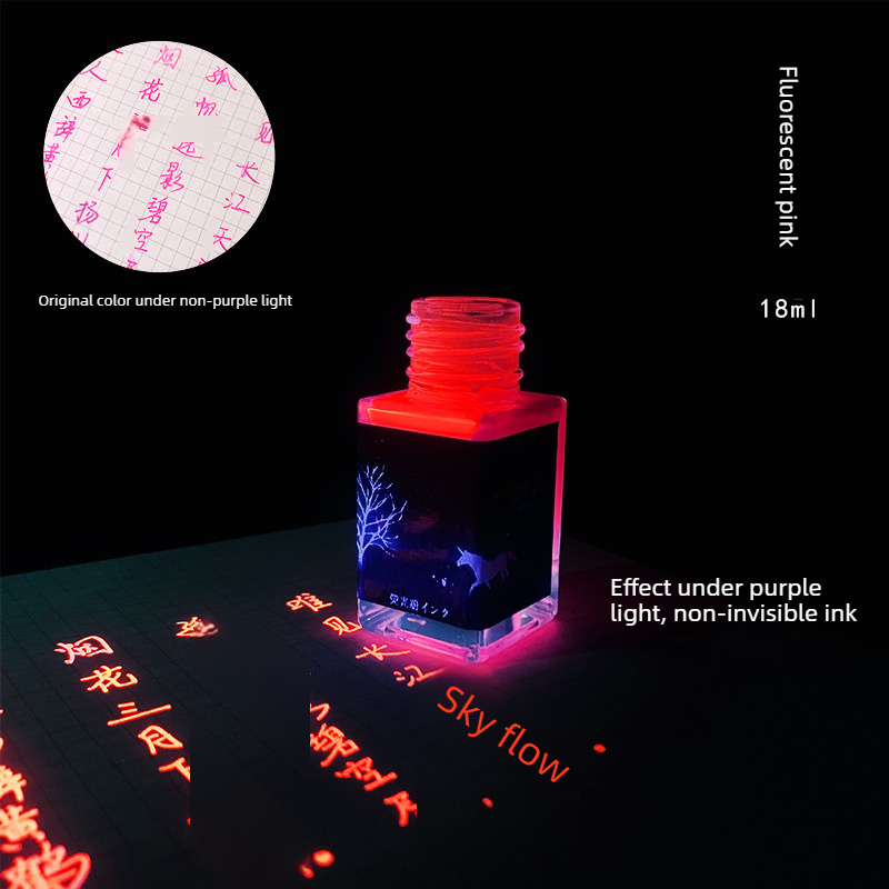 Fountain Pen Bottled Ink - Tinta fluorescente de colores JINCHEN de