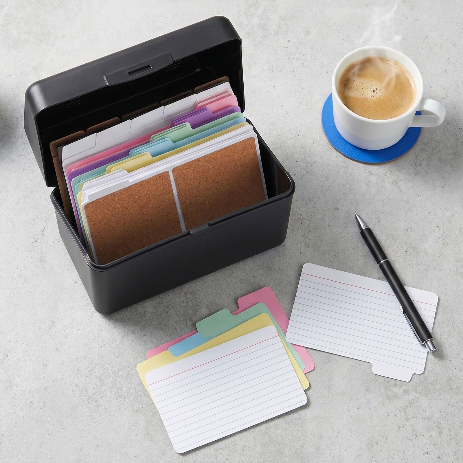 Card Index Box - 2 Juegos de Cajas de Almacenamiento