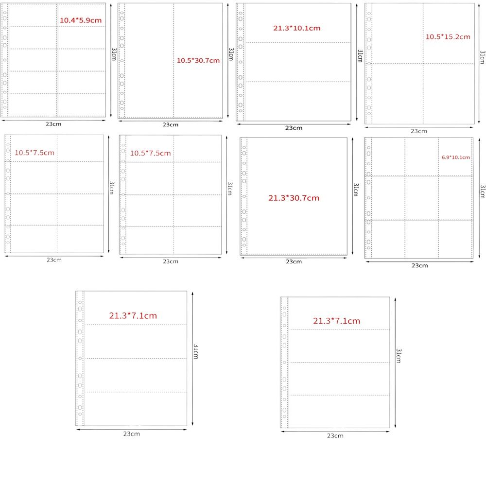 Card Index Box - Funda para tarjetas con múltiples bolsillos,