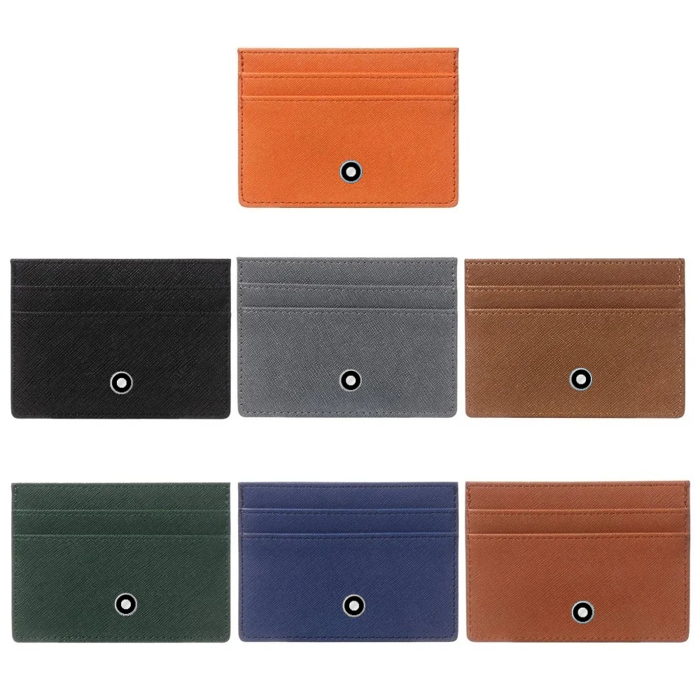 Index Card Holder - Carteras delgadas minimalistas de cuero para