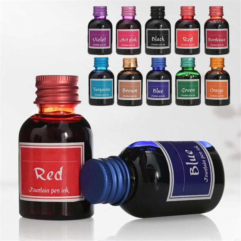 Fountain Pen Bottled Ink - 10 colores, 1 botella de tinta