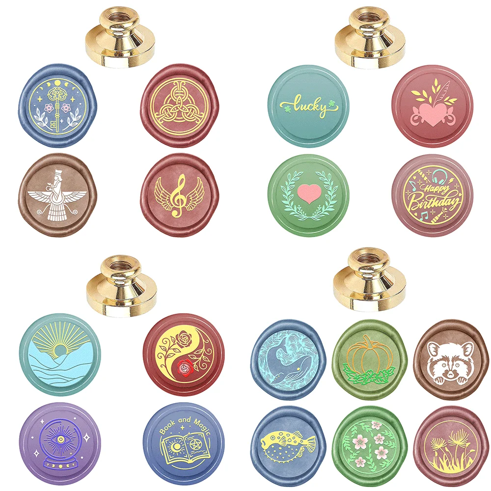 Wax Seal Stamp Set - Sello de cera con patrón de