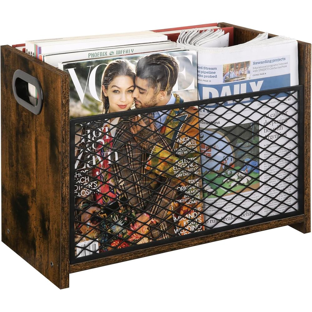 Magazine Holder Rack - Porta revistas, estante, cesta de almacenamiento