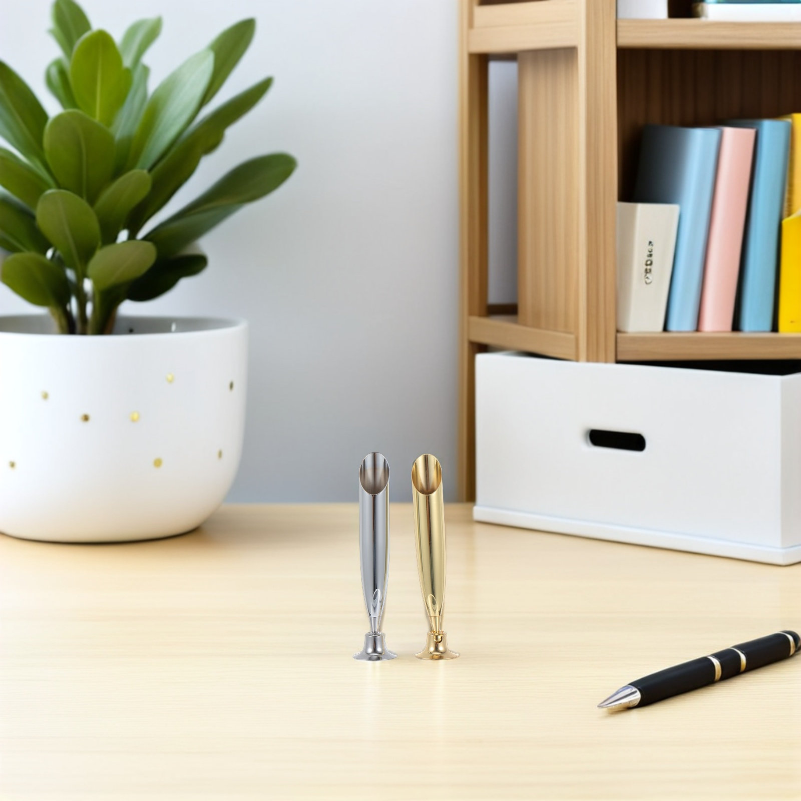 Pen Rest Single - Soporte para bolígrafos de acero inoxidable,