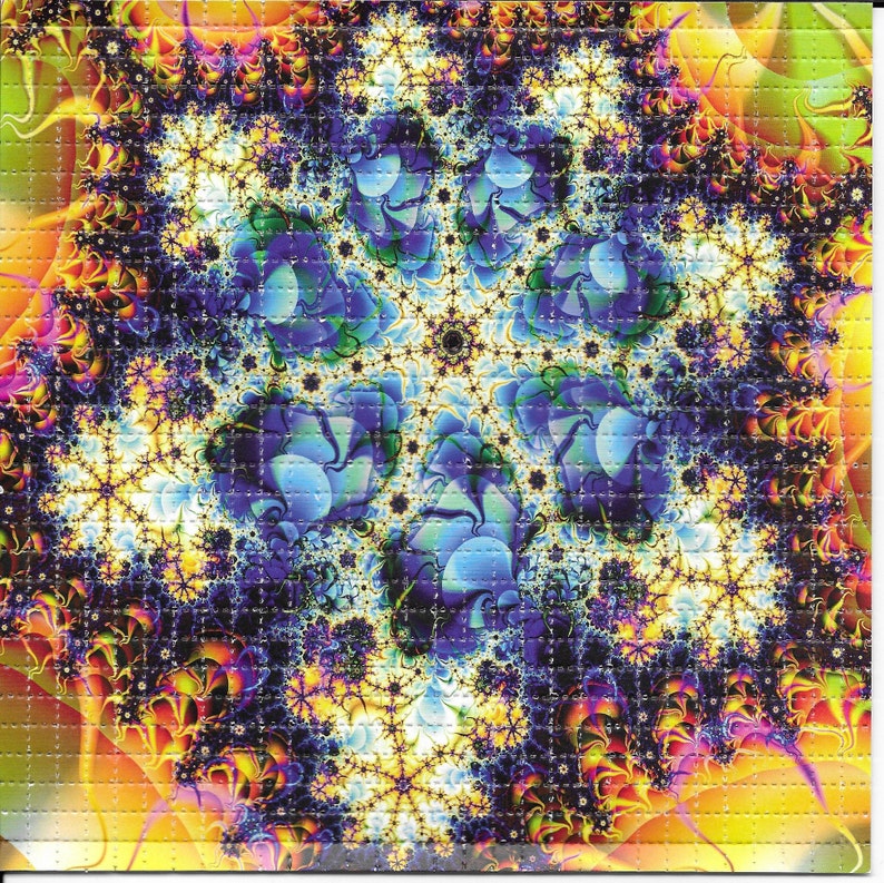 Ink Blotter Paper - Fractal psicodélico LSD, secante sin ácido,