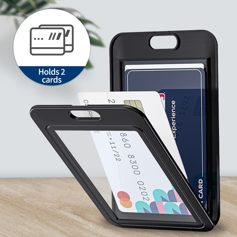 Index Card Holder - Portatarjetas Vertical de doble cara, Protector