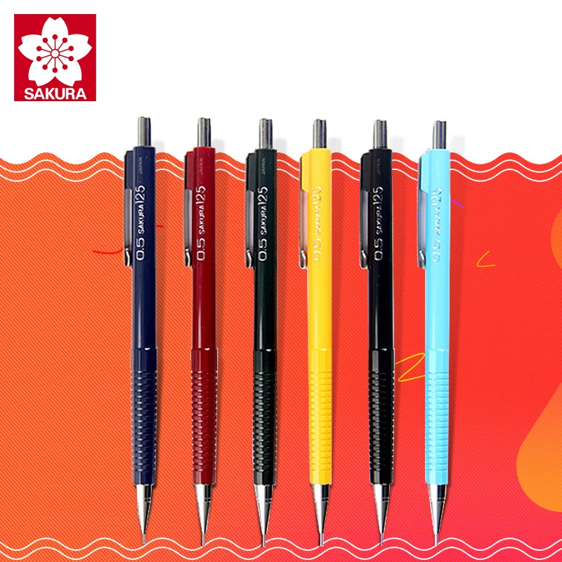 Mechanical Pencil 0.3 - SAKURA-lápiz mecánico de 0,3/0,5/0,7/0,9mm, prensa automática,