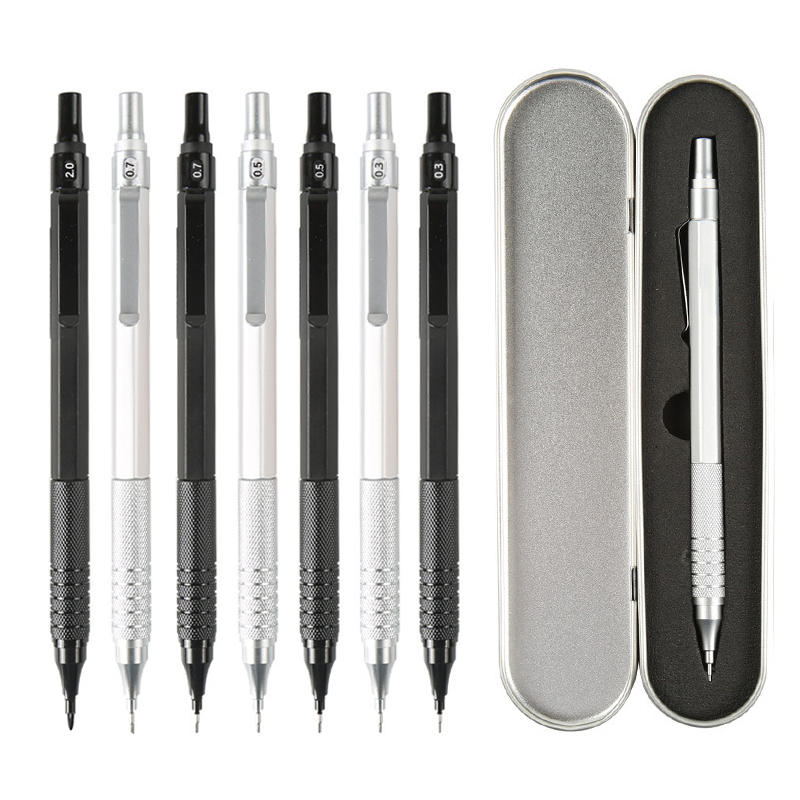 Mechanical Pencil 0.3 - Juego de Lápices Mecánicos Metálicos de