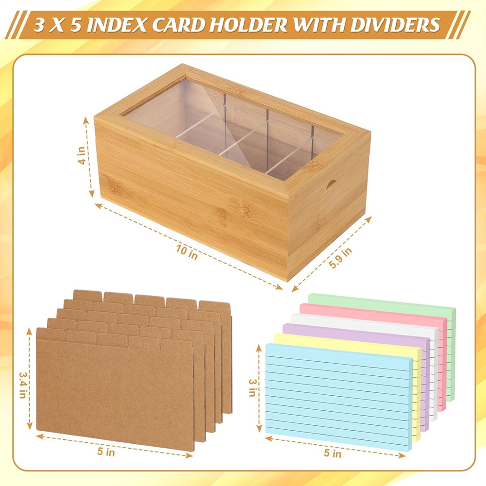 Organizador de Tarjetas de Índ - Card Index Box reseña y precio