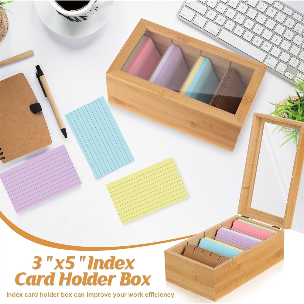 Organizador de Tarjetas de Índ - Card Index Box reseña y precio