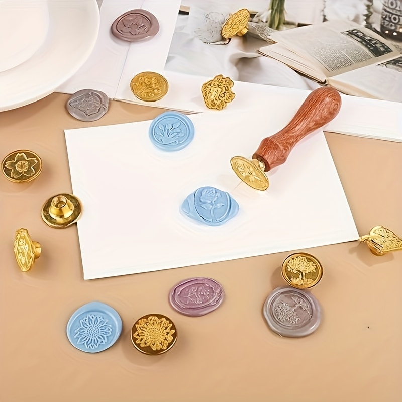 Juego de sellos de cera de 21  - Wax Seal Stamp Set reseña y precio