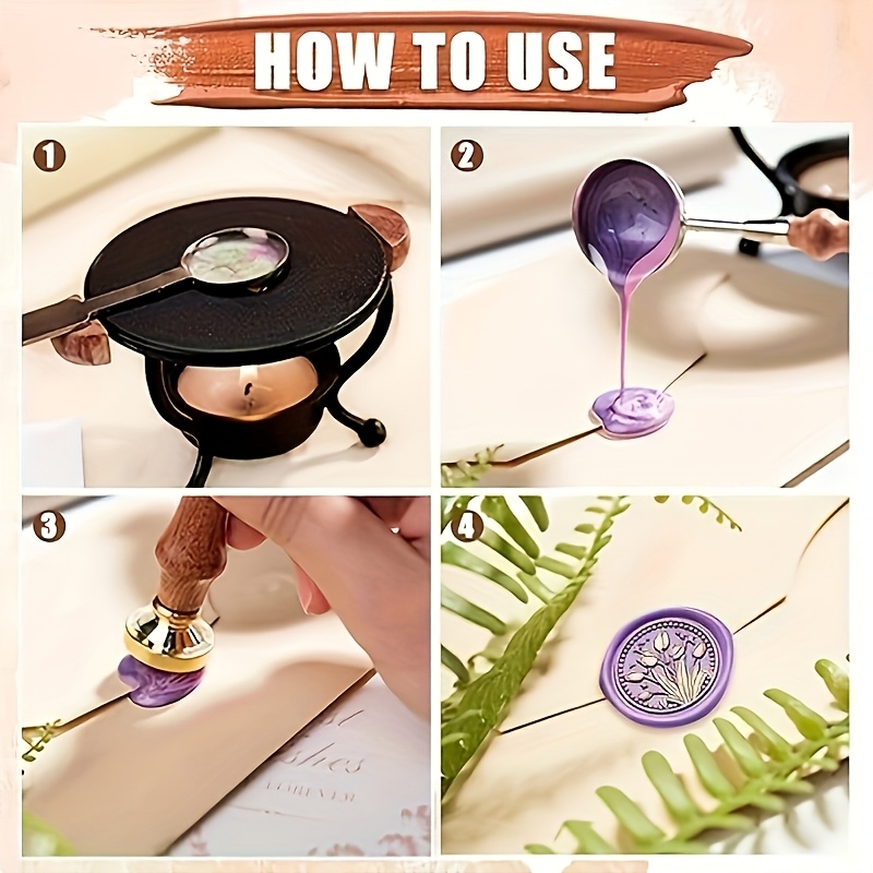 Juego de sellos de cera de 21  - Wax Seal Stamp Set reseña y precio