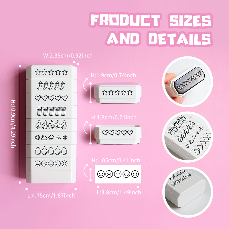 Sello de 8 capas con clasifica - Rubber Date Stamp reseña y precio