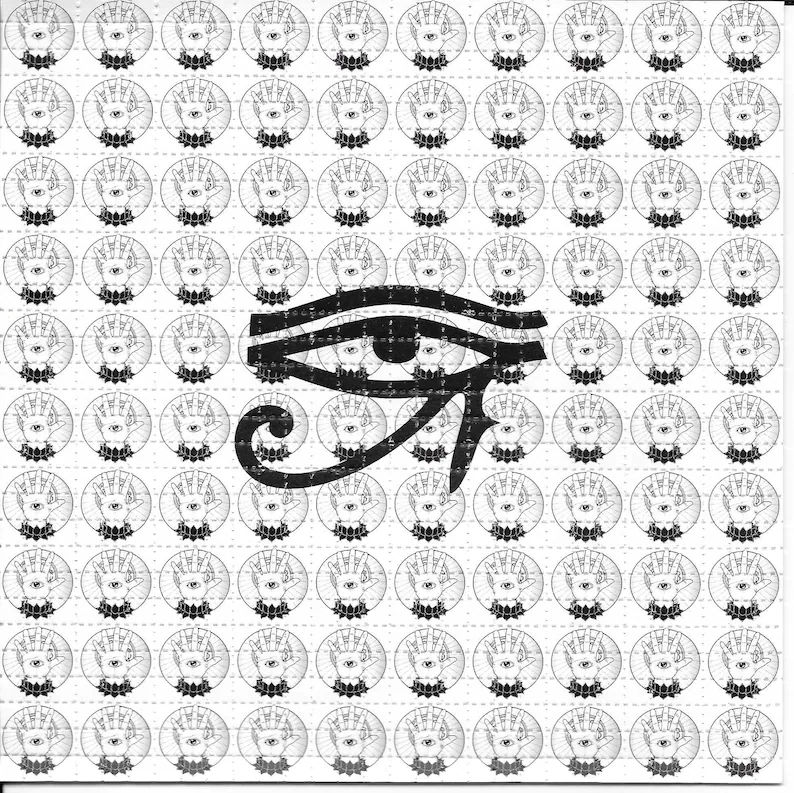 Ojo de Providencia psicodélico - Ink Blotter Paper reseña y precio