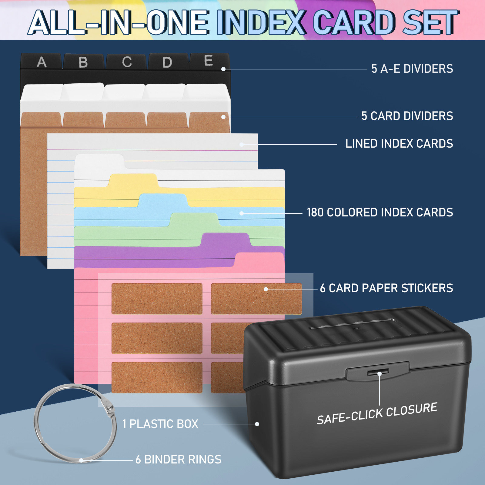 1 Juego de Caja Organizadora d - Card Index Box reseña y precio