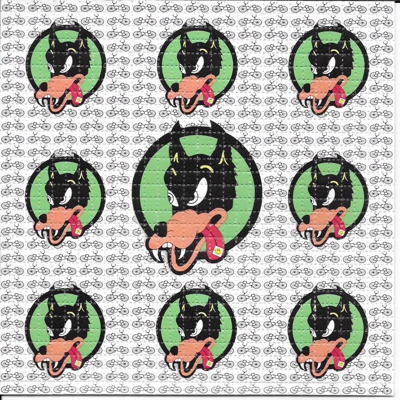 Dire Wolf psicodélico LSD sin  - Ink Blotter Paper reseña y precio