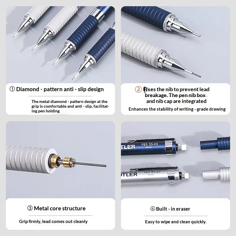 Lápiz mecánico Staedtler 925 d - Mechanical Pencil 0.3 reseña y precio
