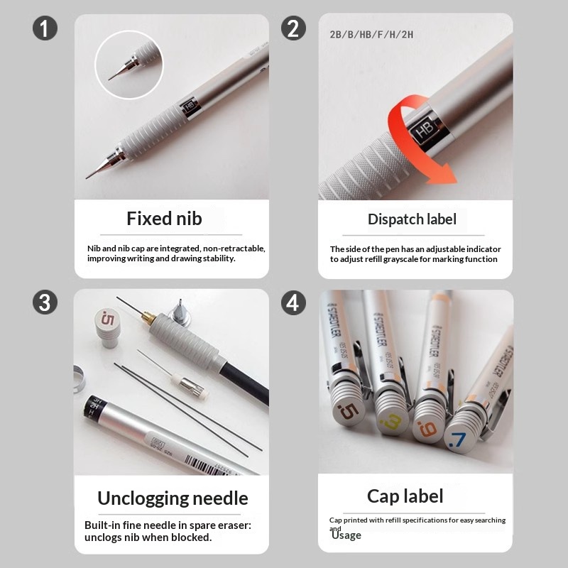 Lápiz mecánico Staedtler 925 d - Mechanical Pencil 0.3 reseña y precio