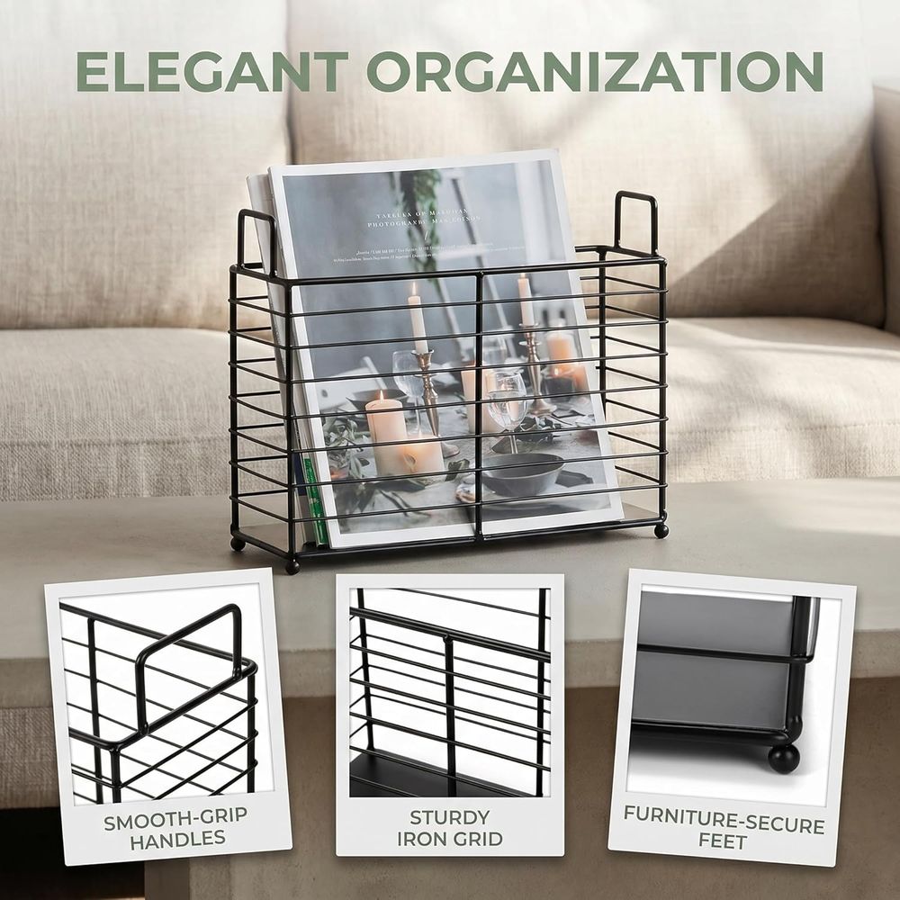 Estante Metálico para Revistas - Magazine Holder Rack reseña y precio