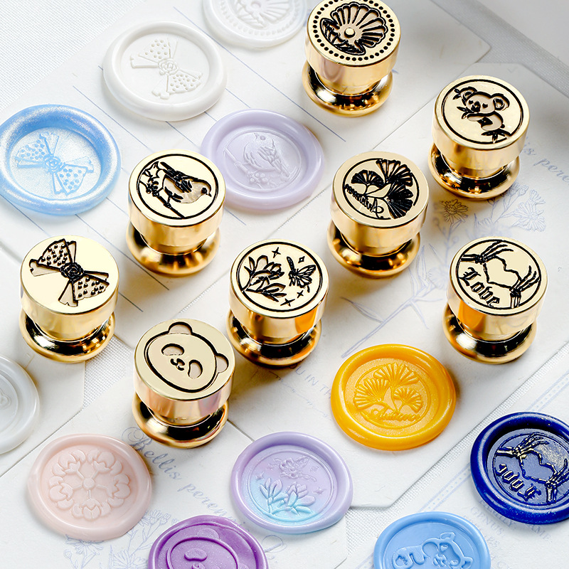 Mini sellos de cera de 1,5x1,5 - Wax Seal Stamp Set reseña y precio