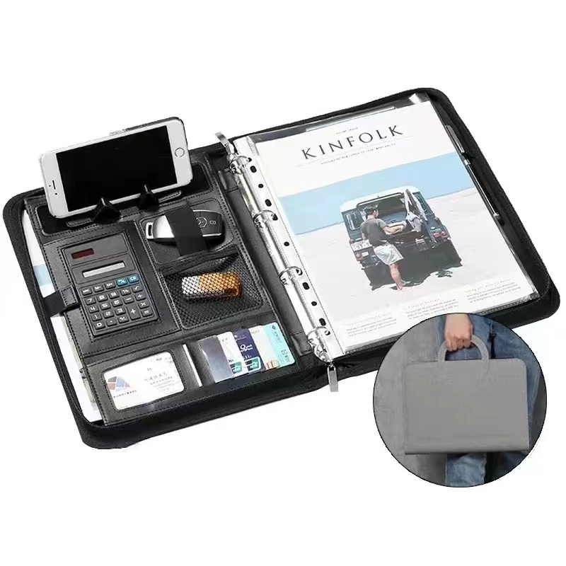 Carpeta de cuero PU A4 con cre - Binder A4 Lever reseña y precio
