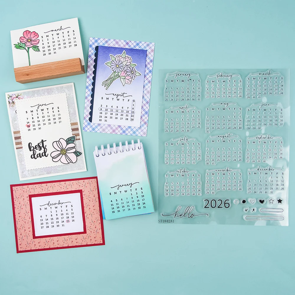 Calendario fecha 2026 sello tr - Rubber Date Stamp reseña y precio