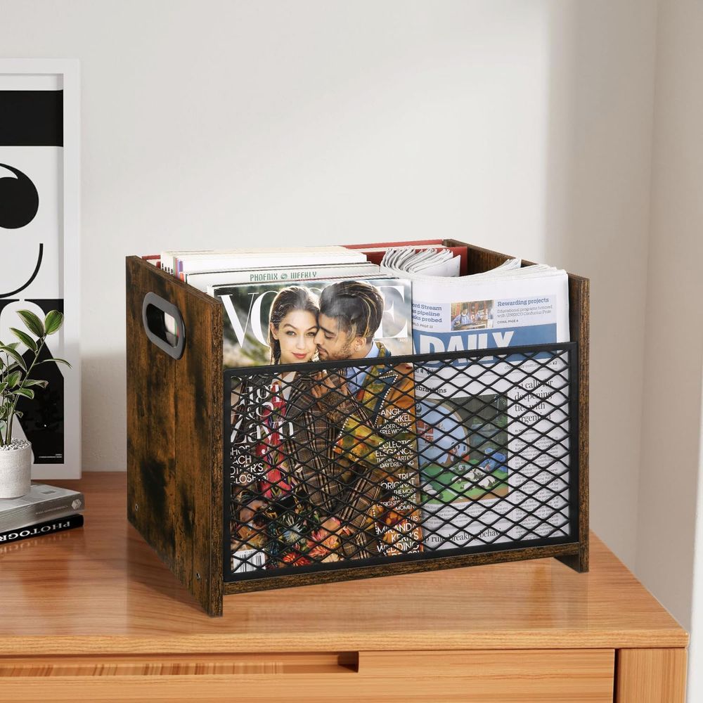 Porta revistas, estante, cesta - Magazine Holder Rack reseña y precio
