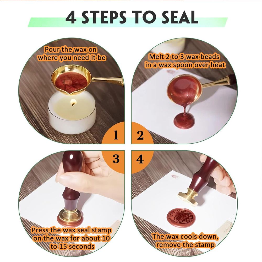Juego de 20 Sellos de Cera con - Wax Seal Stamp Set reseña y precio