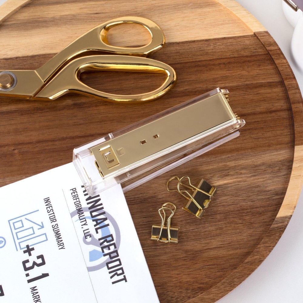 Engrapadora Compacta de Acríli - Stapler Half Strip reseña y precio