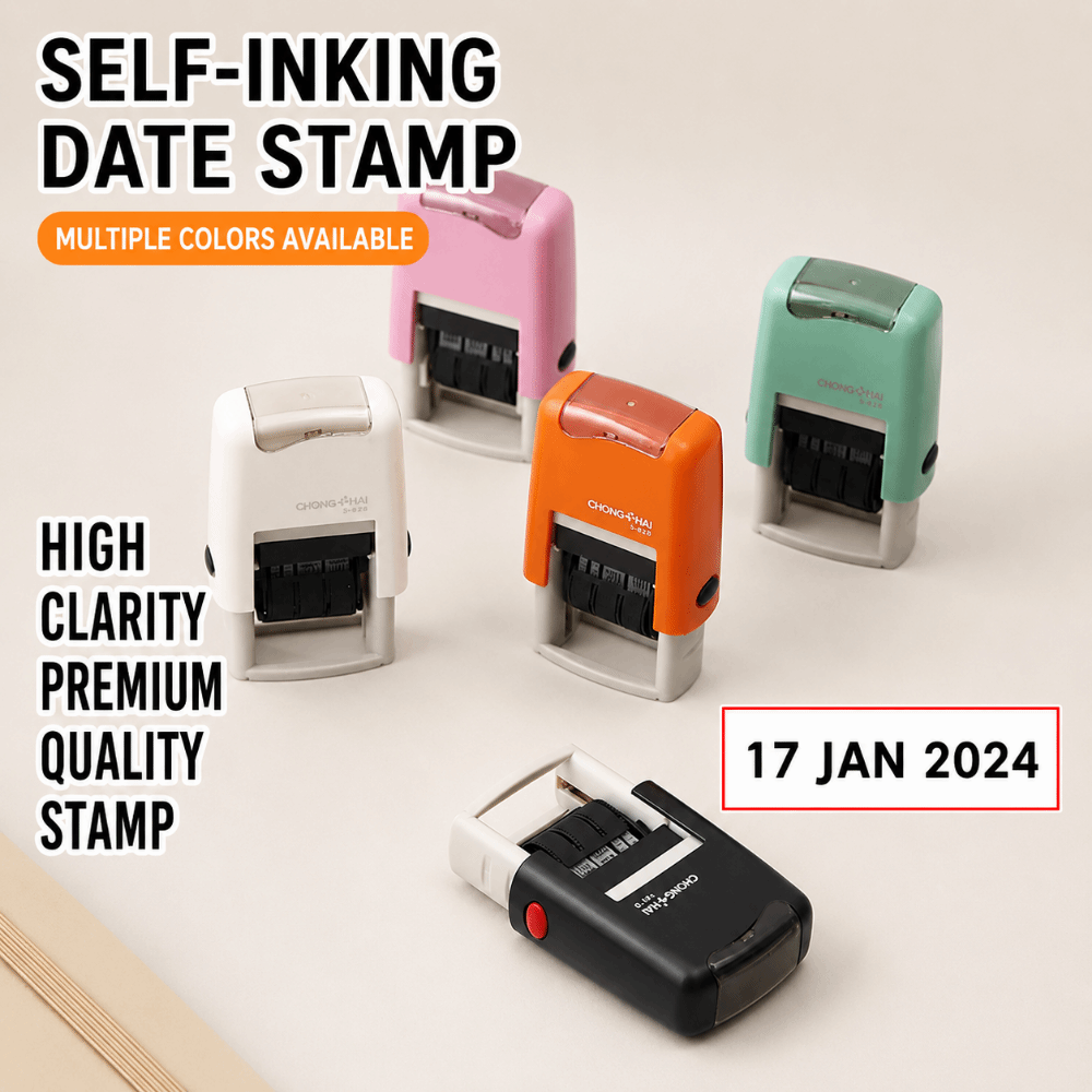 Sello automático de retorno de - Rubber Date Stamp reseña y precio