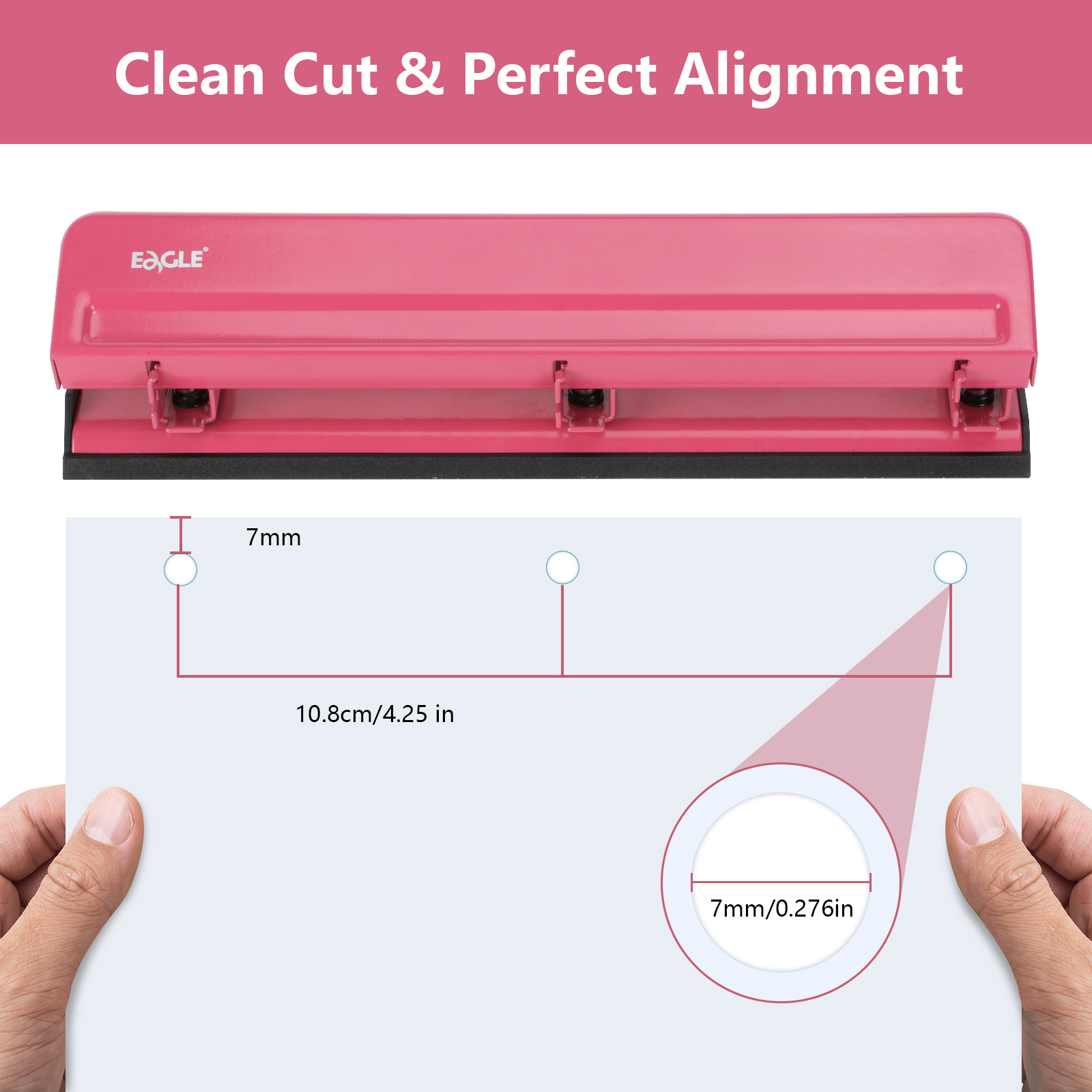 Perforadora EAGLE de 3 agujero - Binder A4 Lever reseña y precio