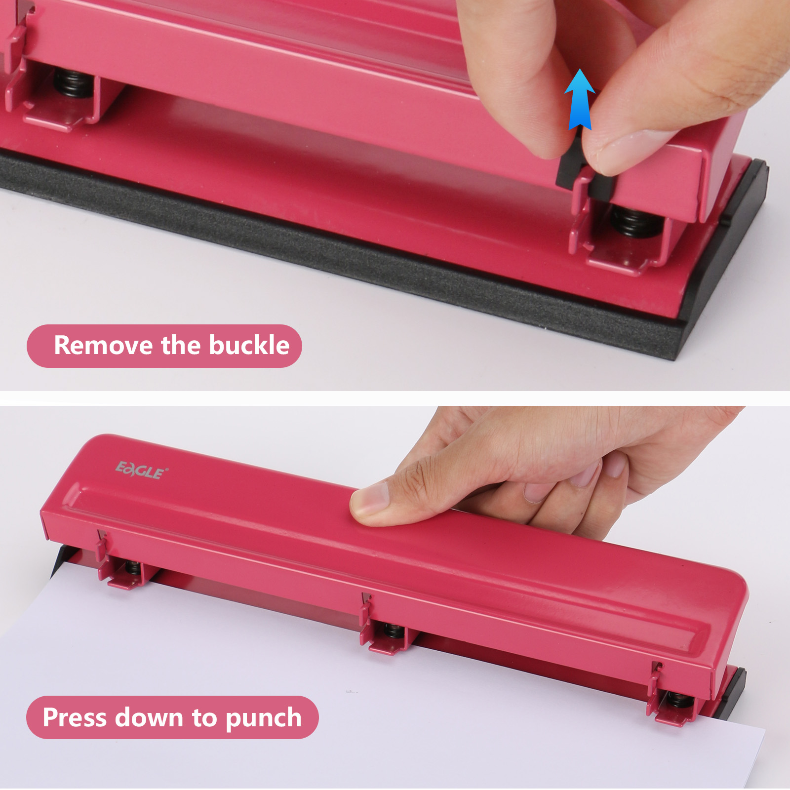 Perforadora EAGLE de 3 agujero - Binder A4 Lever reseña y precio