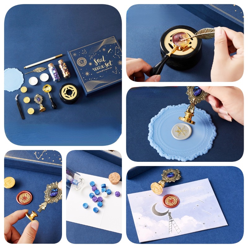 Juego de sellos de laca de fue - Wax Seal Stamp Set reseña y precio